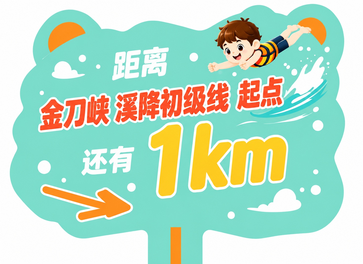 将这张3D立体效果的指示牌图片改为纯平面插画风格，去除所有立体… - 图片创意预览