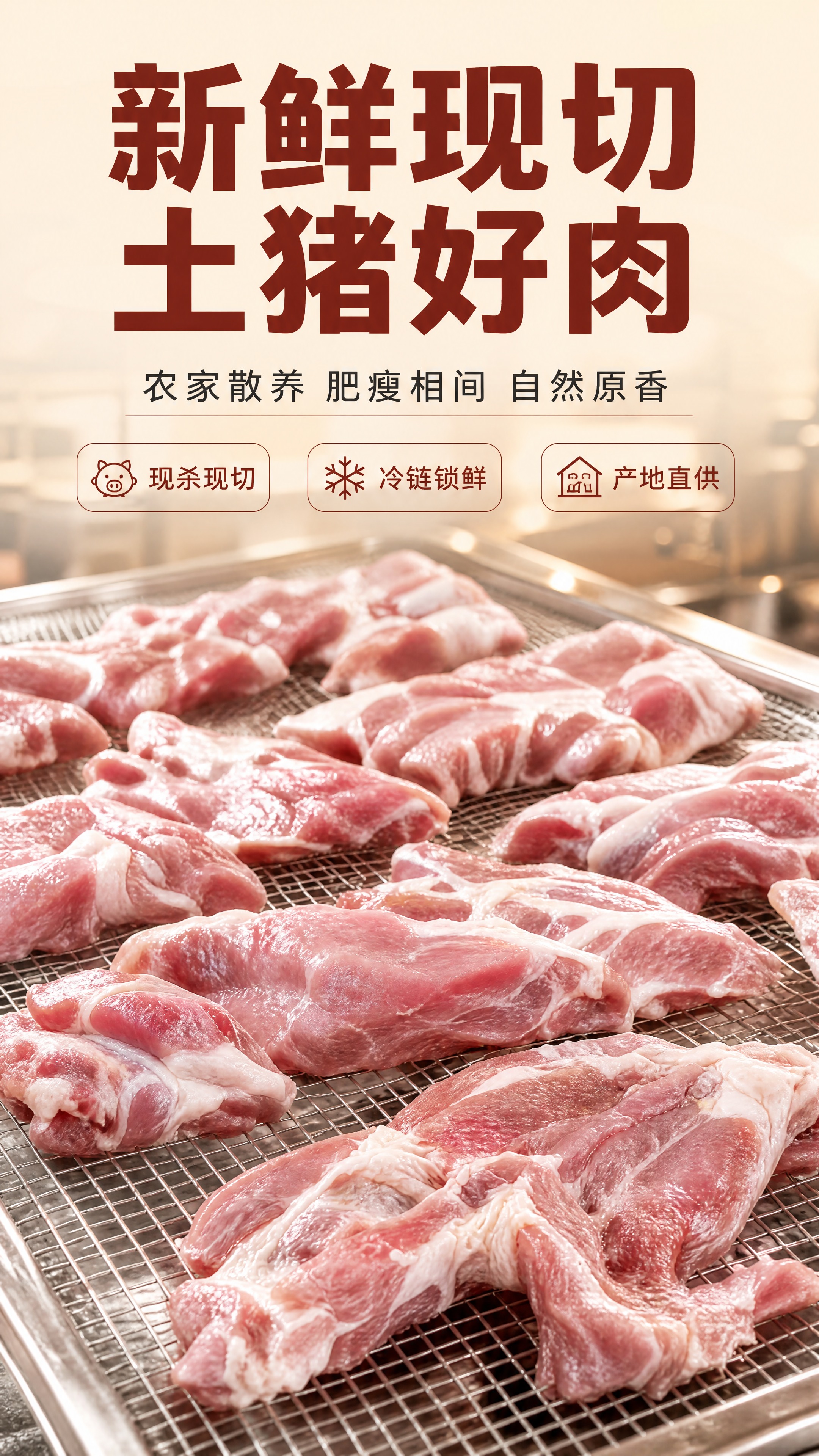 [商品] 使用【图1】生鲜猪肉（猪梅肉/上肉），保留肉的粉红色… - 图片创意预览