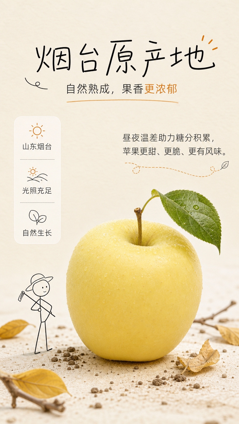 [商品] 使用【图1】【图2】【图3】【图4】烟台奶油富士苹果… - 图片创意预览
