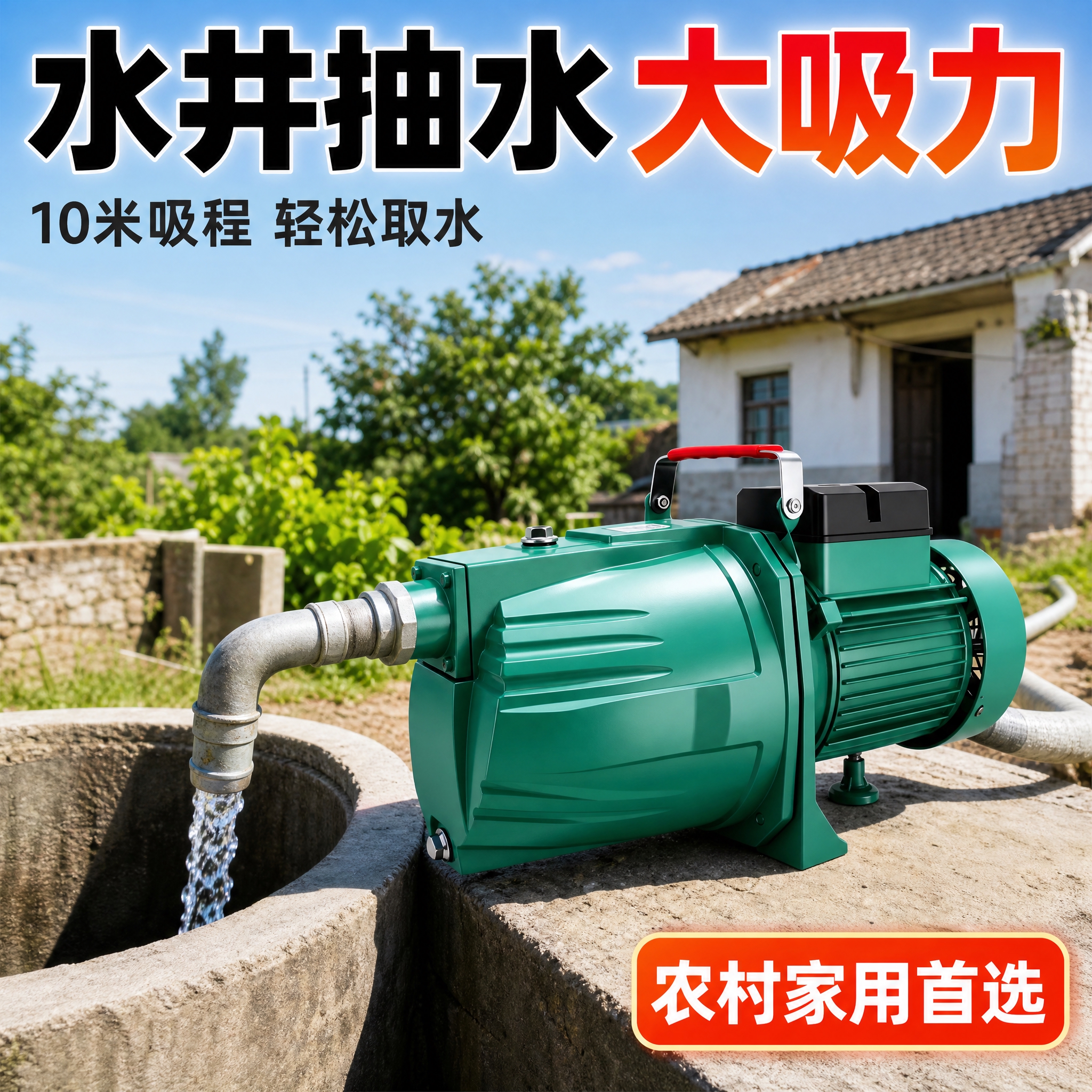 [主图-4] 适用场景图，展示水井抽水真实使用场景。 [统一基… - 图片创意预览