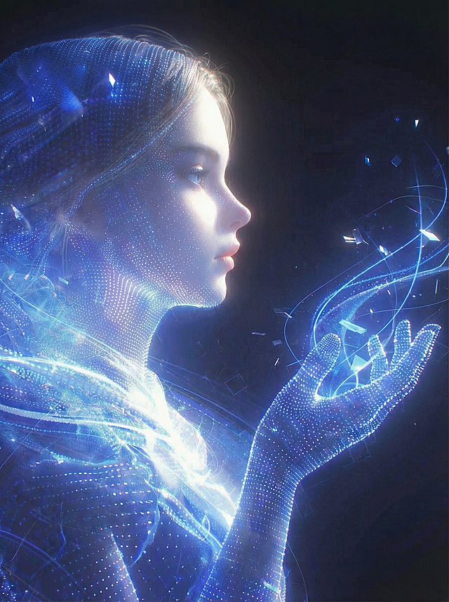 展示脸的左边，并将图片中的字母和文字删除