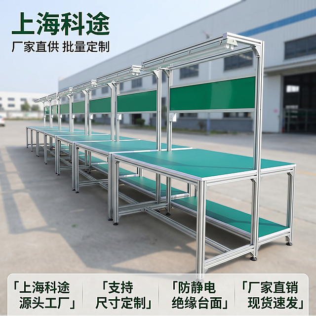 使用电商主图技能生成2张比例1:1的电商主图，适配平台为1688，商品为「图片1」「图片1」，商品卖点为上海科途 厂家直销 支持定制 防静电工作台，其他要求为单张图片大小不超过5mb