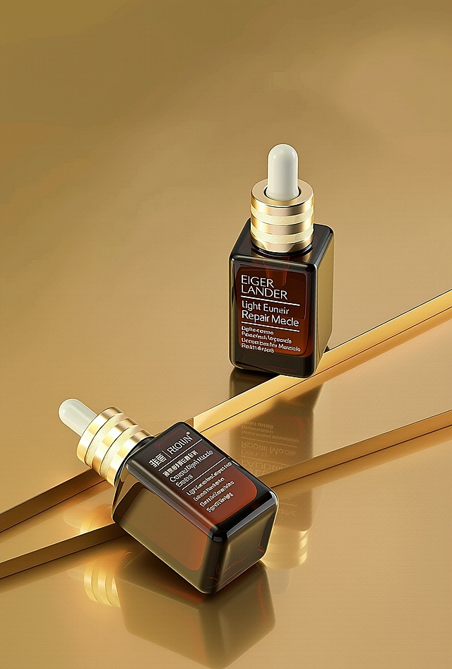 把字去掉，把瓶子改成雅诗兰黛小棕瓶