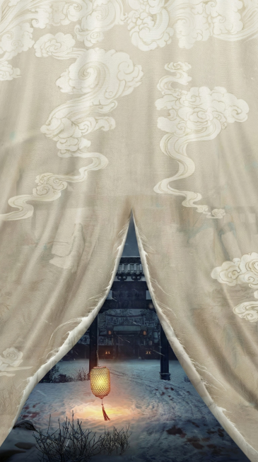 去掉人物和文字，保留背景的画布撕裂感预览效果