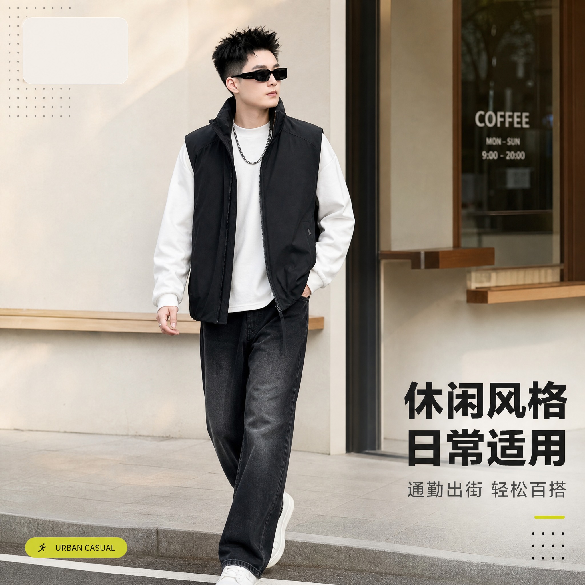 [主图-5] 休闲日常场景图：生活化场景自然抓拍，突出休闲风格… - 图片创意预览