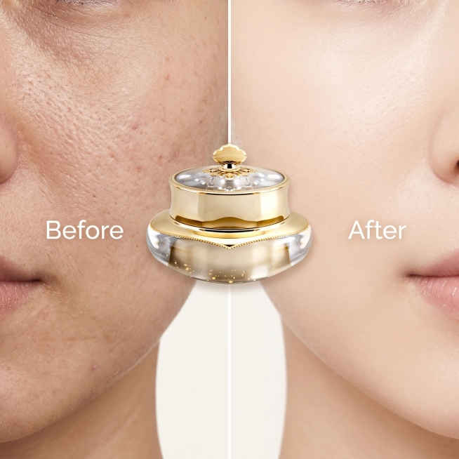 [Main Image 4] Product efficacy effect contrast picture. [Atmosphere Style] Clear contrast, high-end预览效果