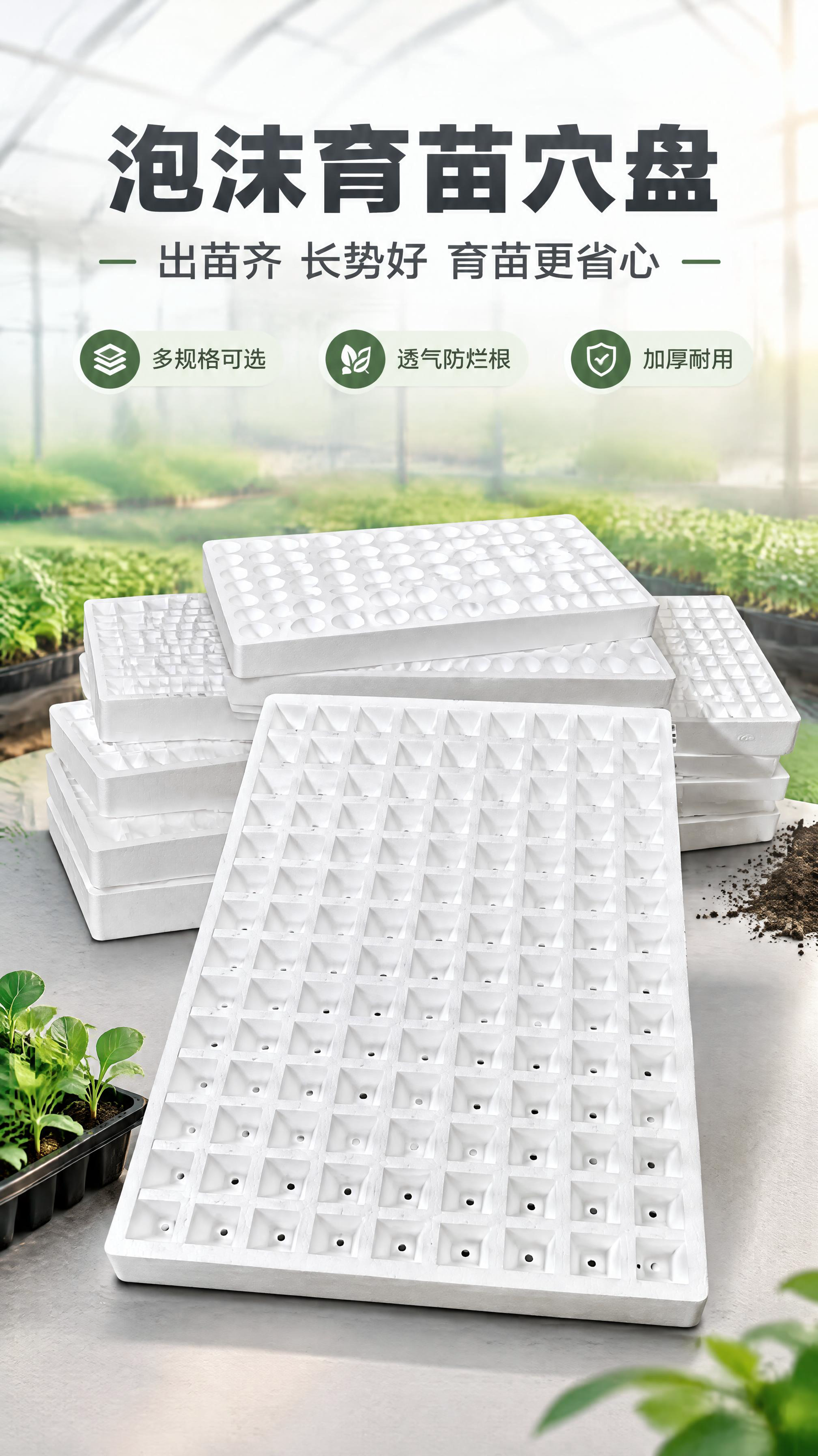 [商品] 使用【图1】【图2】【图5】多规格泡沫育苗盘；保留白… - 图片创意预览