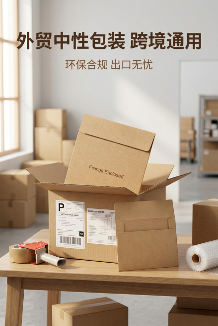 严格还原上传牛皮纸五金配件信封袋参考图，精准复刻包装设计、产品配色、“Fixings Enclosed”文字位置及比例、字体、图案细节，色彩无失真，产品与道具比例遵循真实物理空间逻辑，比例1:1。淘宝预览效果