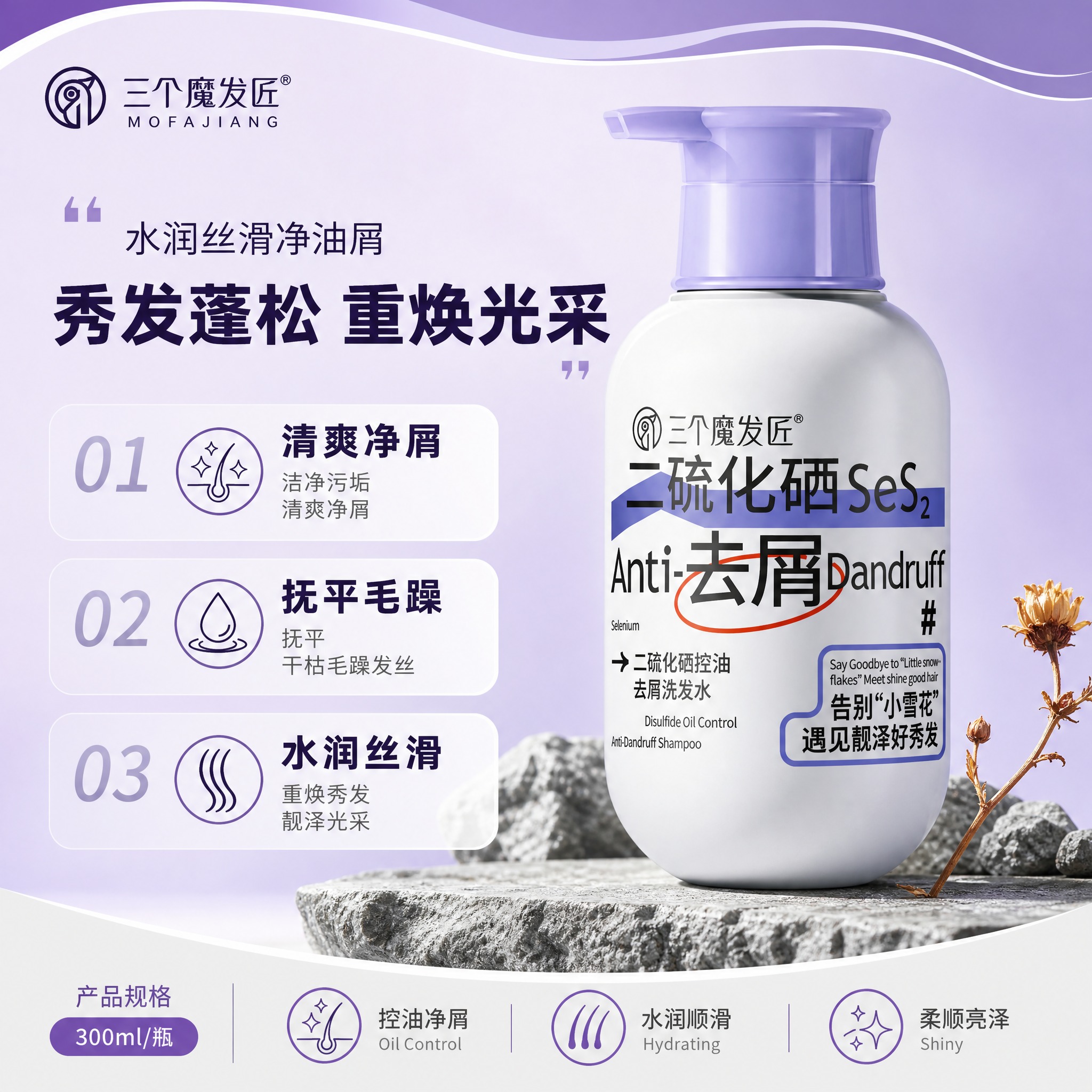 [主图-5] 产品全家福与品牌信任，展示产品规格与三大核心功效… - 图片创意预览