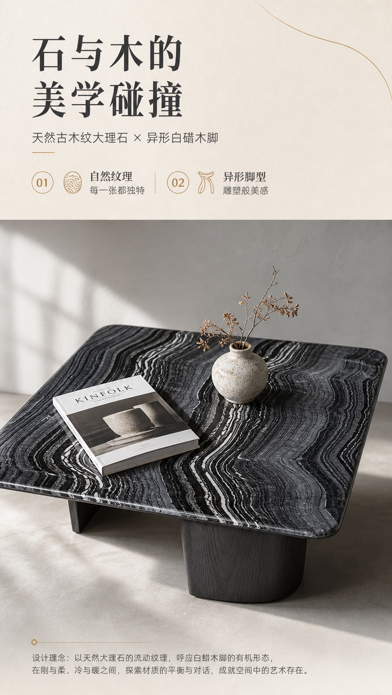[商品] 使用【图1】DC-2308A大方几；保留方形大理石台… - 图片创意预览