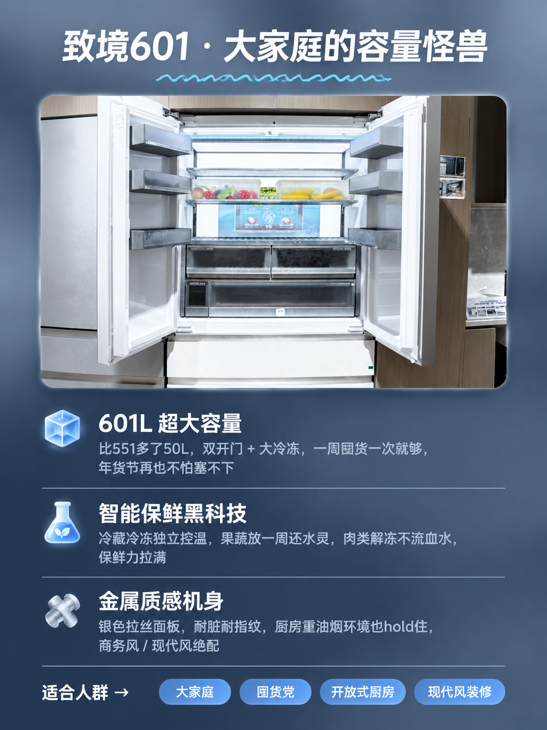小红书笔记内页图，配图大字，高级家电风，与揽光551卖点页风格… - 图片创意预览