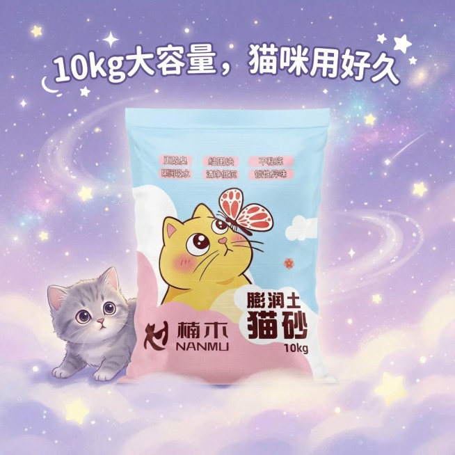 我是在拼多多卖猫砂的 帮我做10张主图 要求简单可爱一点 文案自己发挥预览效果