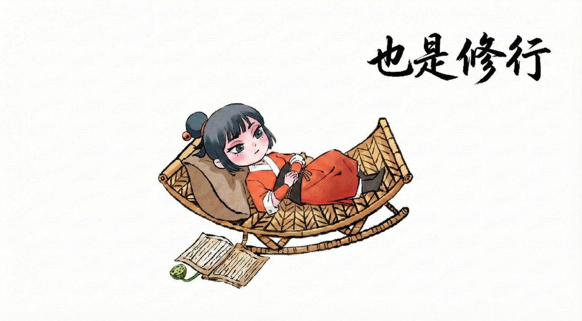 让人物躺在后面的椅子上预览效果