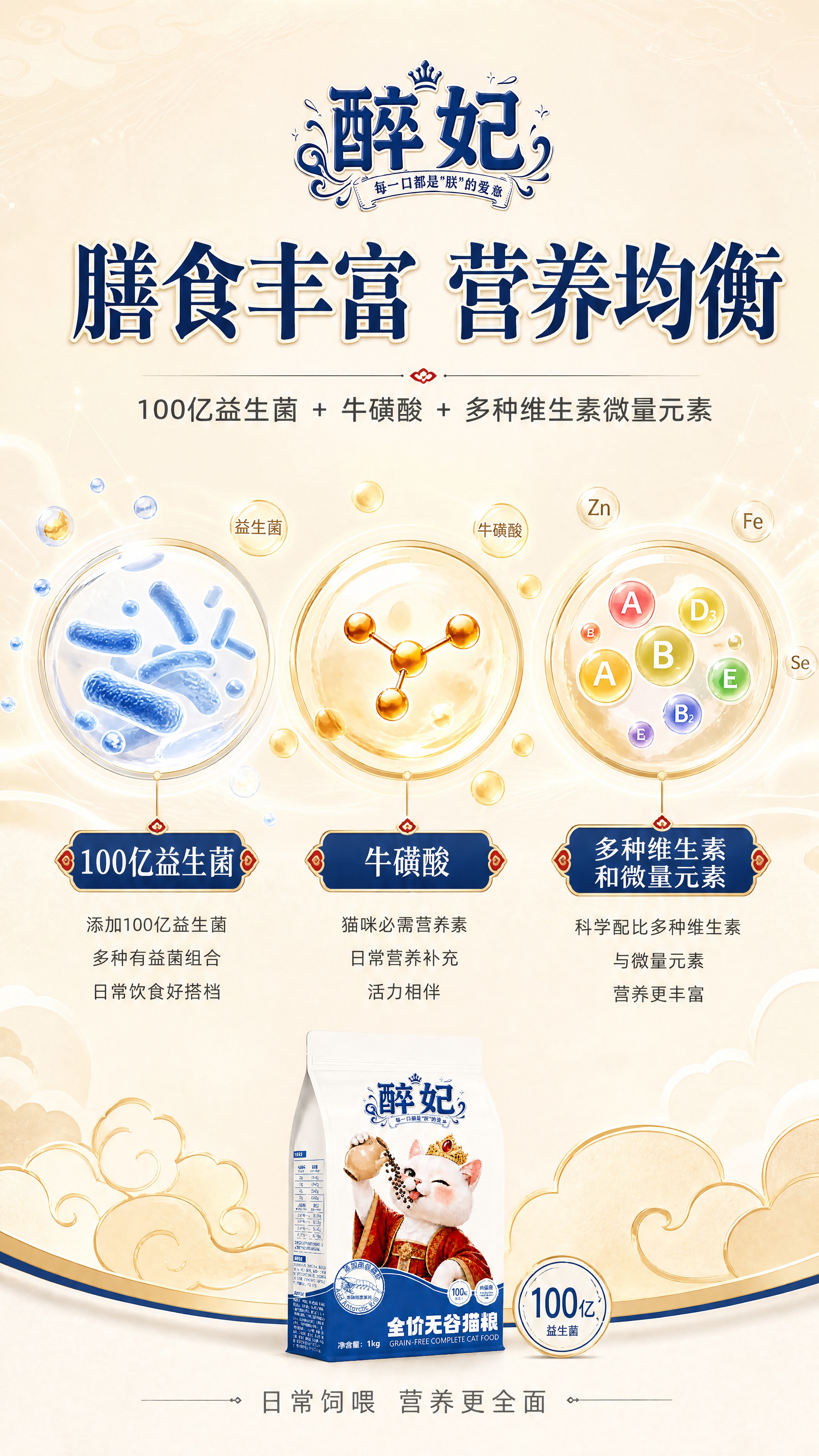[商品] 使用【图1】醉妃全价无谷猫粮包装袋小面积露出；保留包… - 图片创意预览
