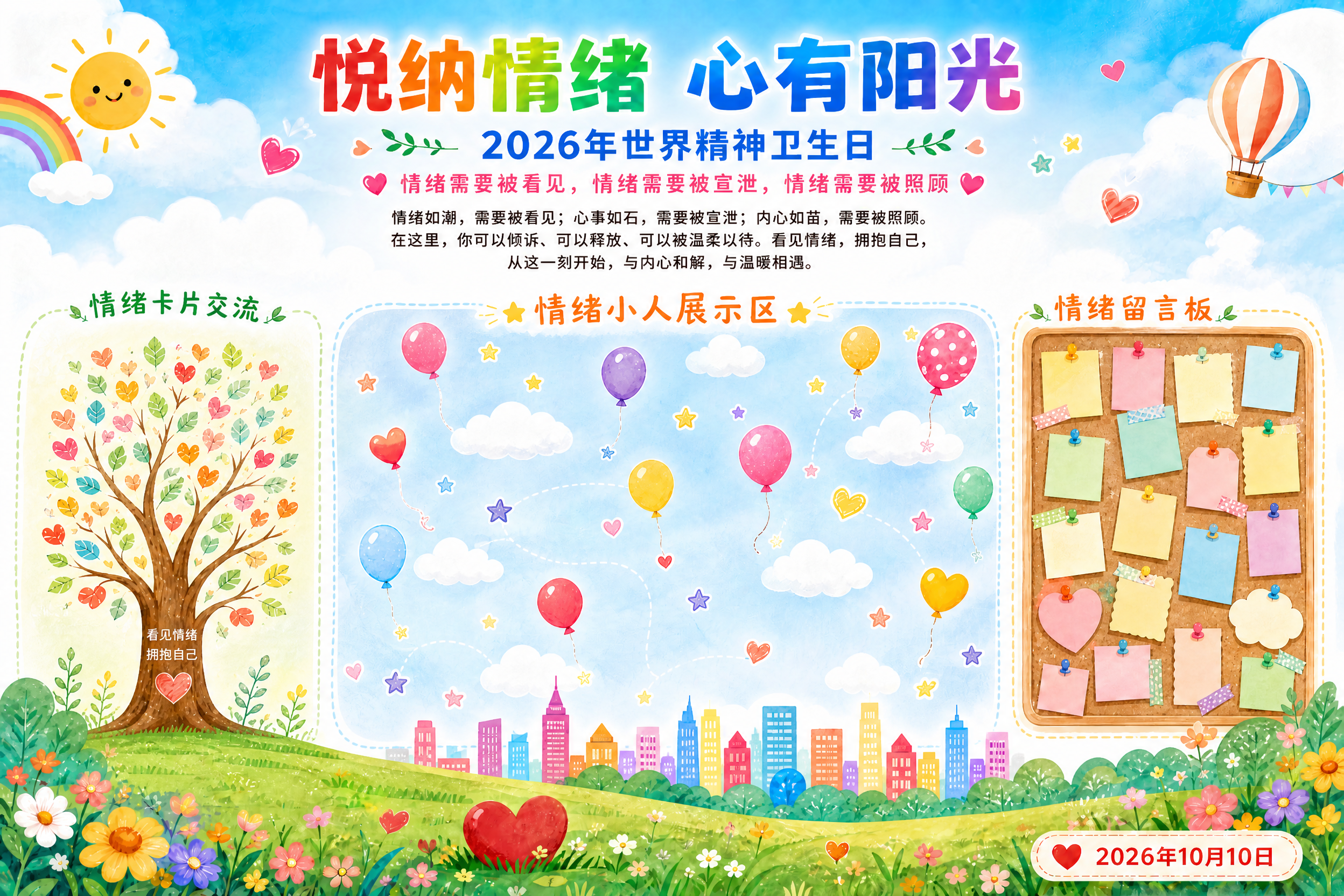 基于参考图，重新调整三个区域的布局和大小： 1. 中间最大：情… - 图片创意预览