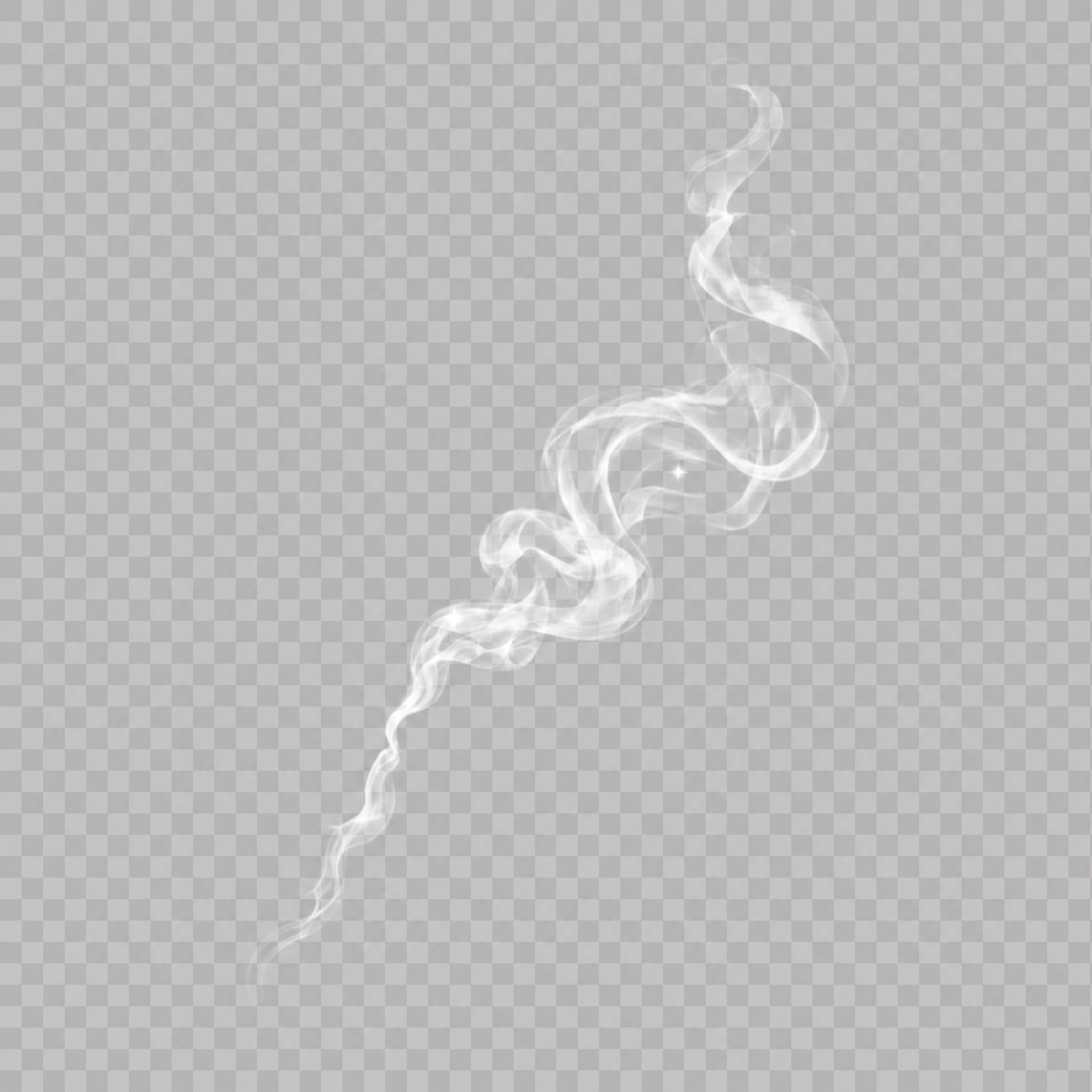 提取图片中的烟雾效果，白色半透明的袅袅烟雾，透明背景，只有烟雾… - 图片创意预览