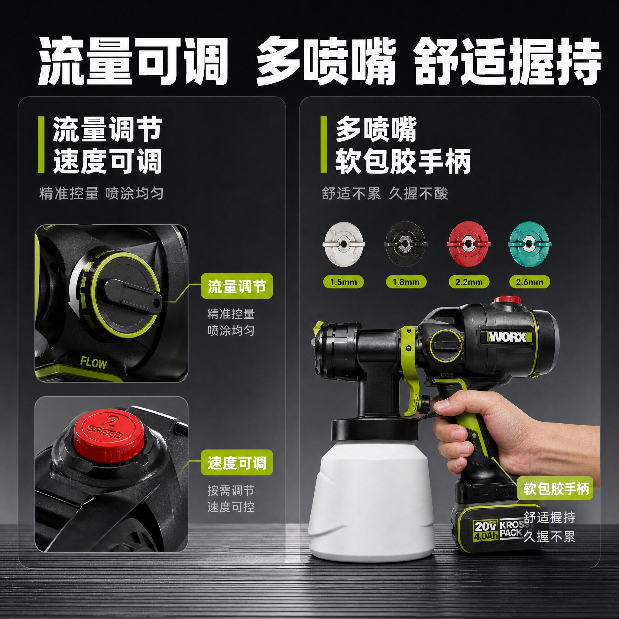 [主图-3] 流量调节+多喷嘴+手柄图，主题：流量可调 多种喷… - 图片创意预览