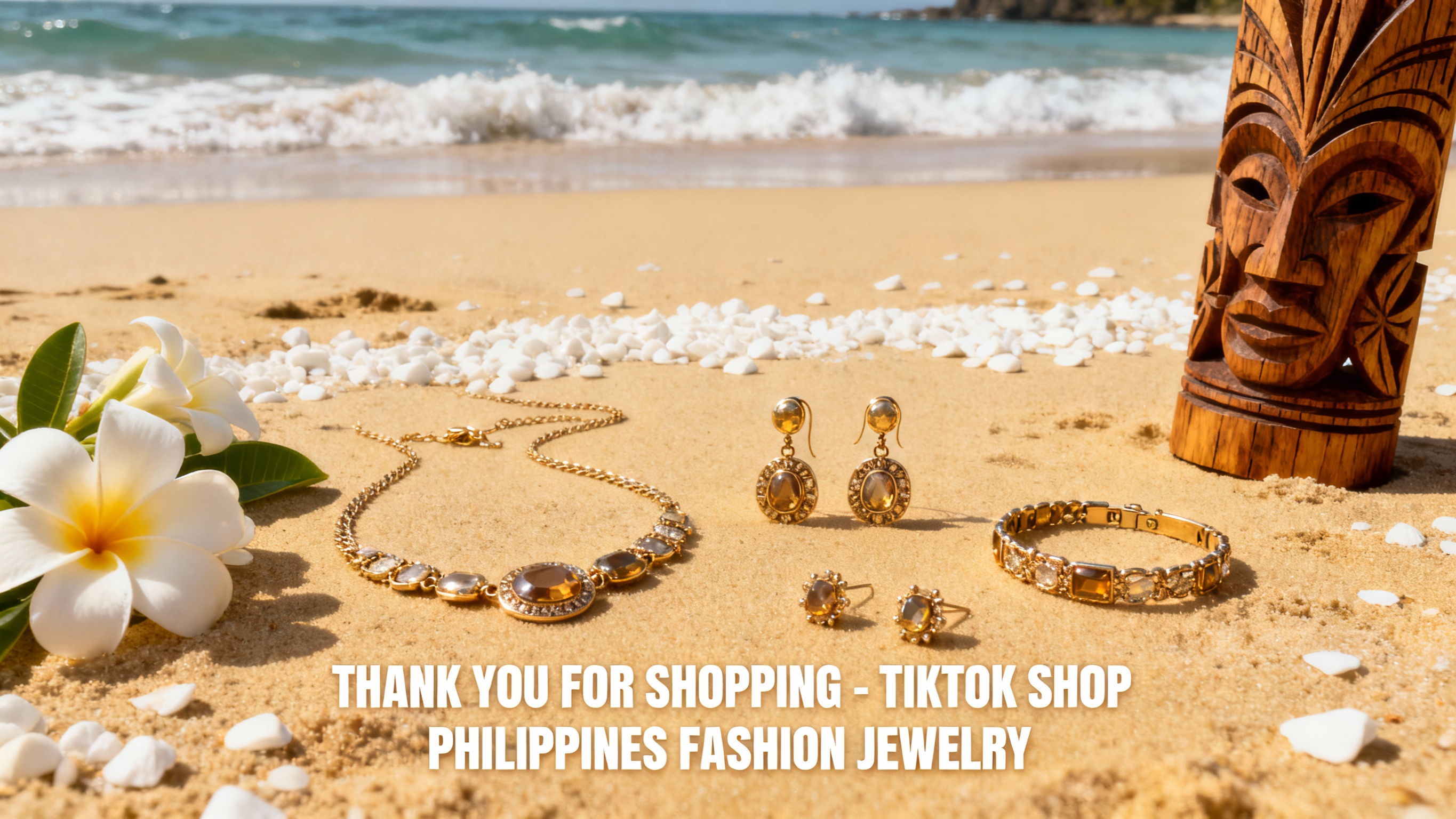 帮我生成一个关于TIKTOK SHOP菲律宾站点的时尚珠宝类的… - 图片创意预览