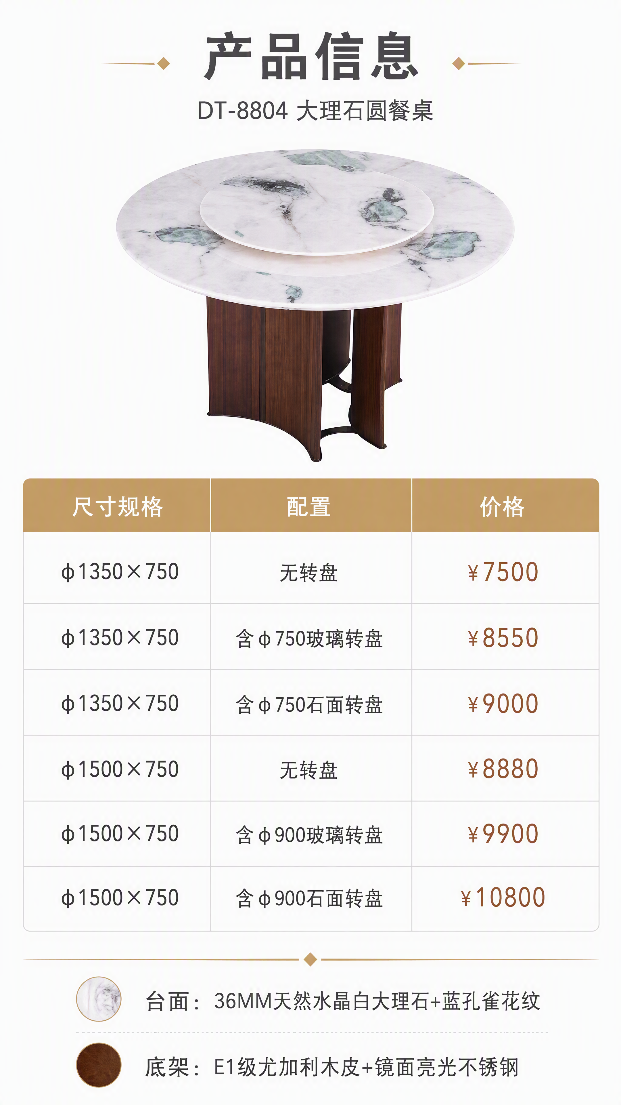 [第8张] 规格参数与价格页 - 全SKU规格尺寸价格对照表。… - 图片创意预览