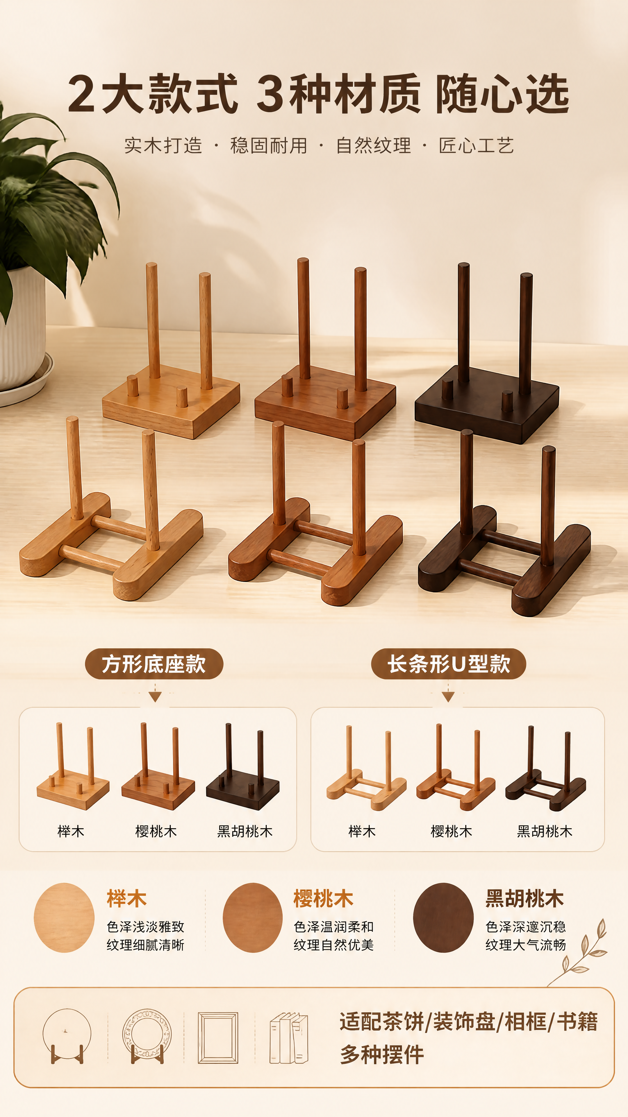 [商品] 使用【图6】【图7】多款式多材质展示架全家福；保留方… - 图片创意预览