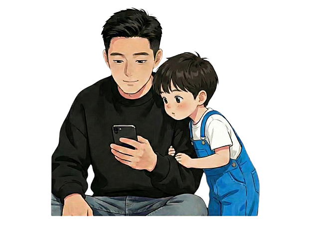 男孩衣服的颜色明亮一点