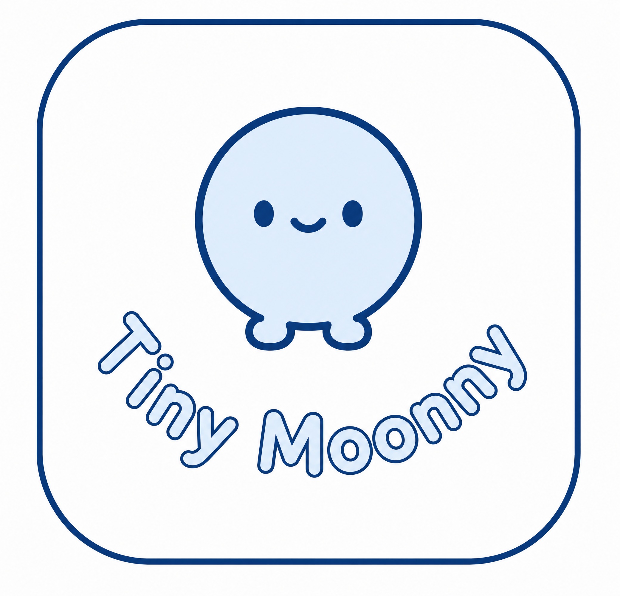 保持当前logo的圆角方形布局、卡通小人形象和"Tiny Mo… - 图片创意预览