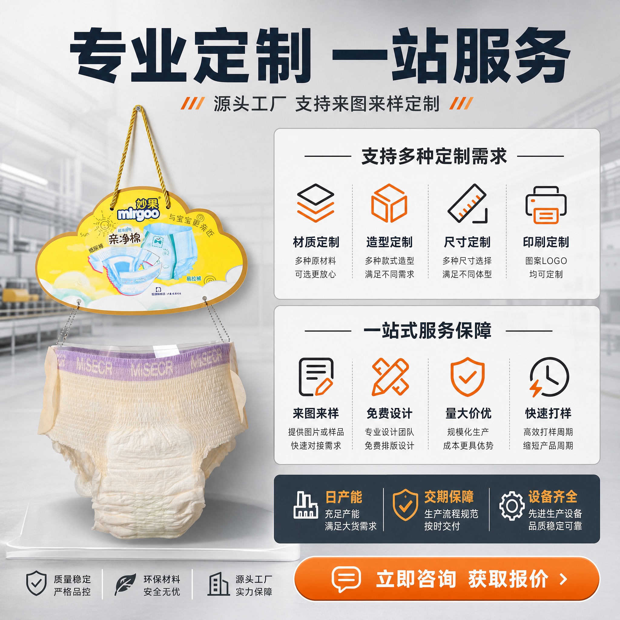[主图-5] 主题：定制服务与规格说明 推动B端客户咨询下单。… - 图片创意预览