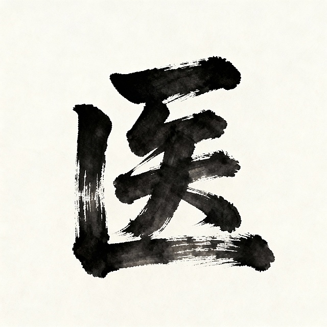 生成“医”这个字的艺术体，书法字体