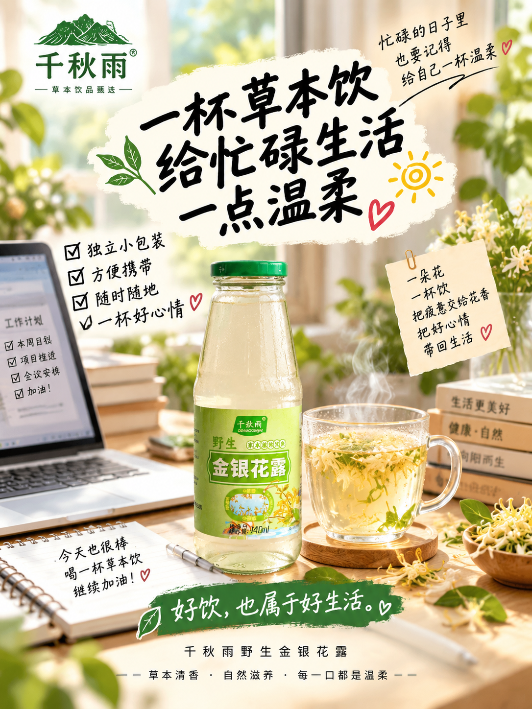 小红书大字封面，配图大字，ins清新治愈风，版式精美，小红书笔… - 图片创意预览