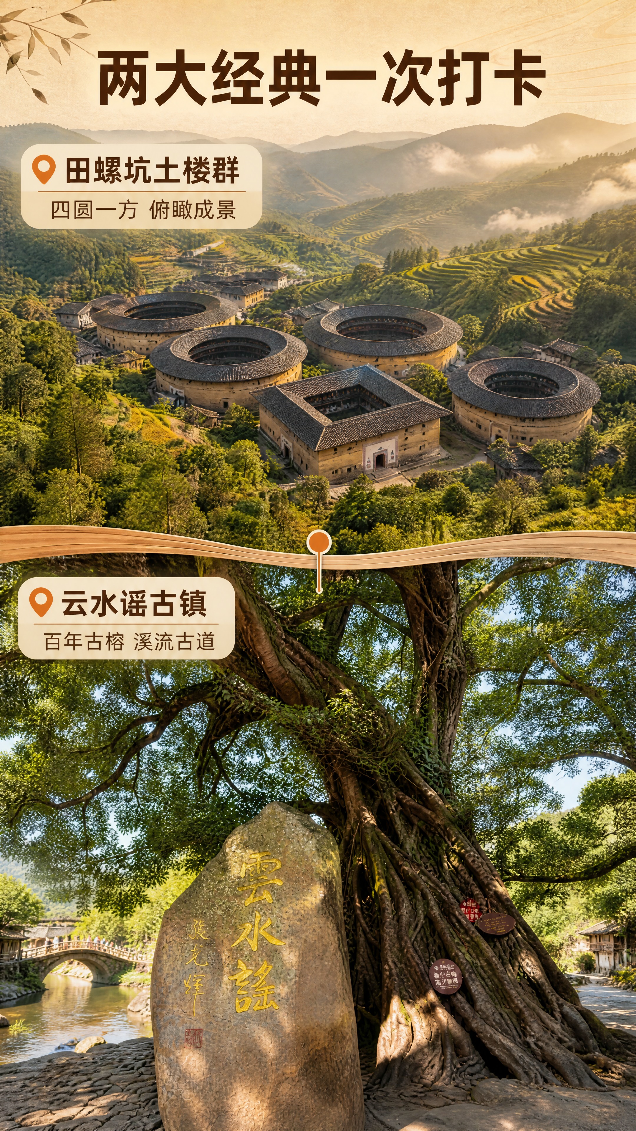 [商品] 使用【图1】云水谣古榕实景照作为下半区主图：保留古榕… - 图片创意预览