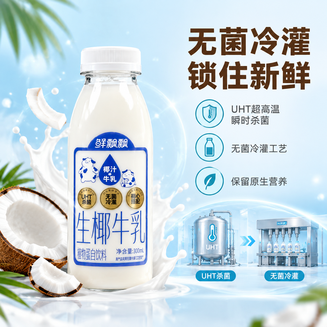 [主图-2] 核心亮点与工艺 无菌冷灌品质信任主题。 [统一基… - 图片创意预览