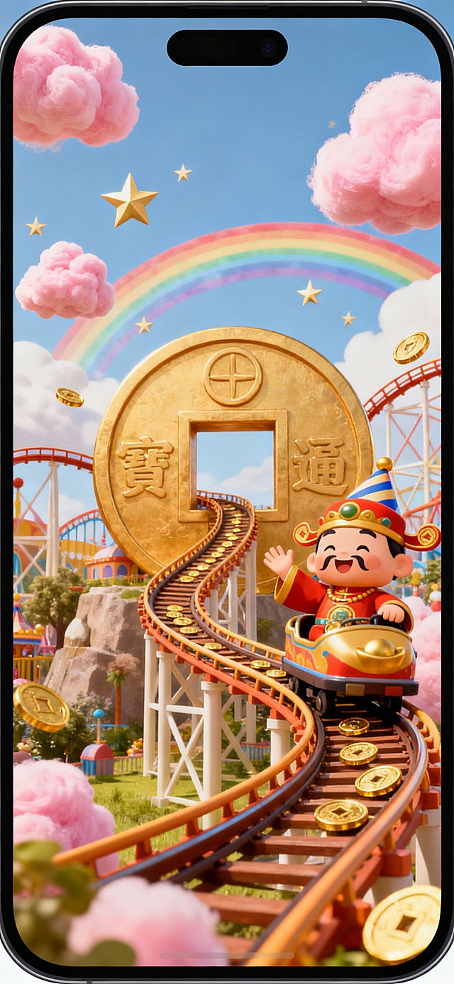 财神坐过山车来给你送财来了，有钱有钱有钱