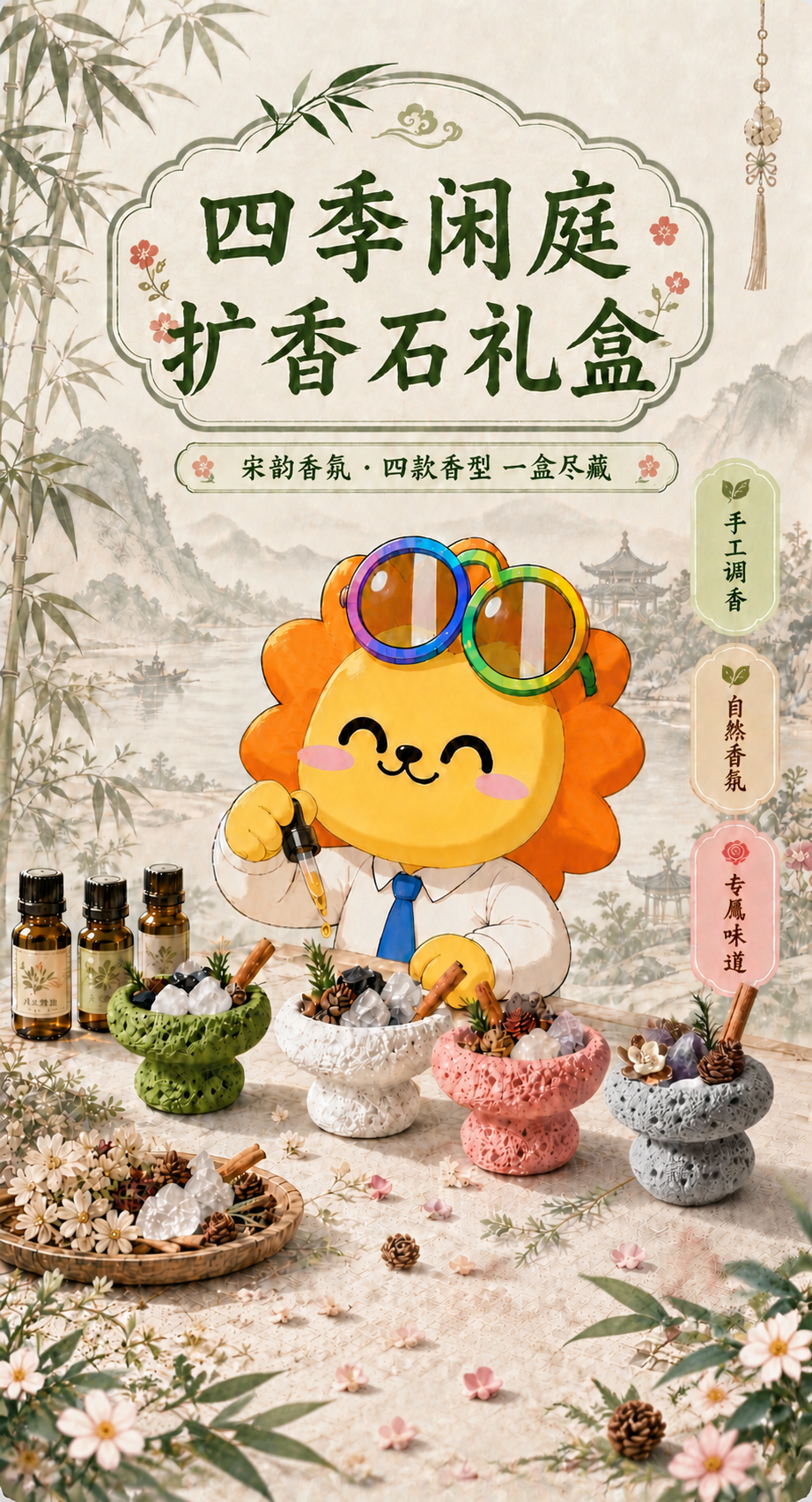 对这张海报做两处修改：1）去掉画面下半部分所有文字和形状元素，… - 图片创意预览