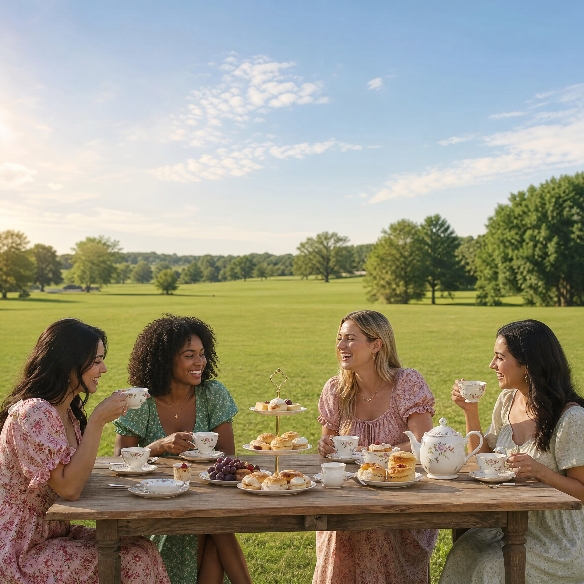 Amazon US style outdoor afterno… - 图片创意预览