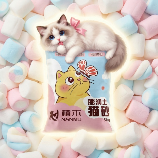 我是在拼多多卖猫砂的 帮我做10张主图 可爱一点预览效果