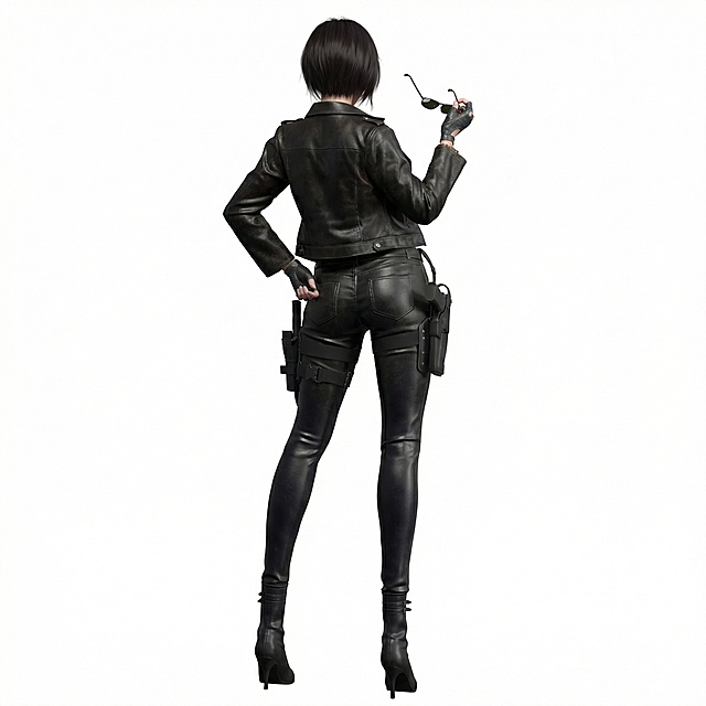 把人物变成背对着的