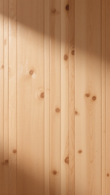 一张光滑的木纹背景图片，整体呈现温暖的浅棕色色调，木纹纹理清晰可见，纵向排列的木节和年轮自然流畅，表面有细腻的光泽感，光线均匀柔和地洒在木纹上，形成微妙的光影渐变，营造出简约、自然、质朴的氛围，画面大面积留白，没有任何多余的图案或文字元素，仅以纯粹的木纹质感作为视觉主体，具有良好的信息传达效率和设计感。预览效果