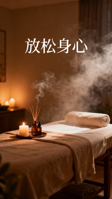 生成50张按摩spa的图片，图片可以加入一些文字预览效果