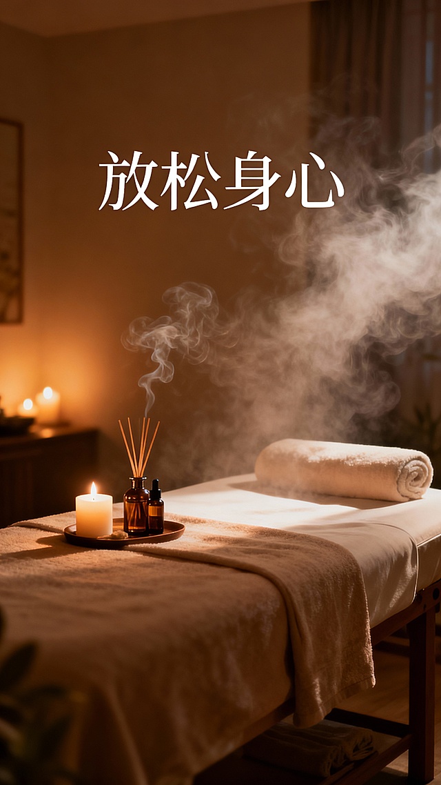 生成50张按摩spa的图片，图片可以加入一些文字
