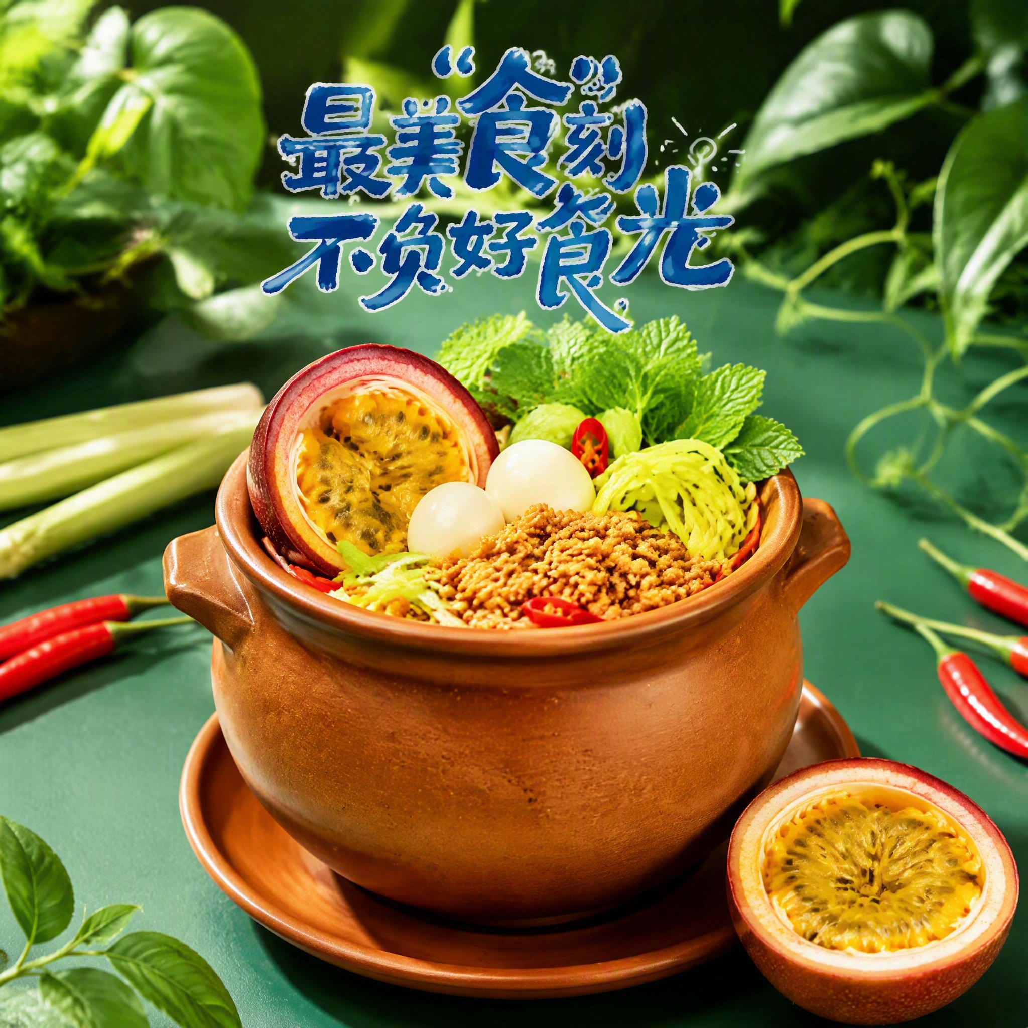 基于参考图的罐罐米线美食风格，生成第一张800x800像素的正… - 图片创意预览