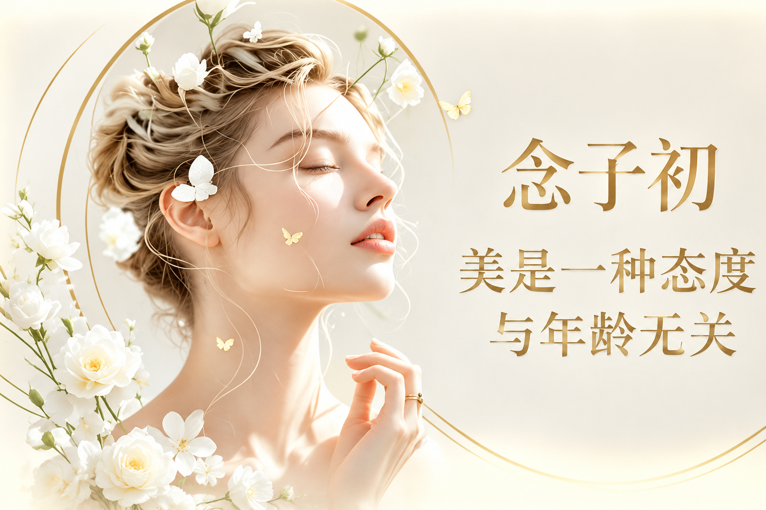 生成与参考图一模一样的图片，保持所有元素完全一致：闭眼的金发女… - 图片创意预览