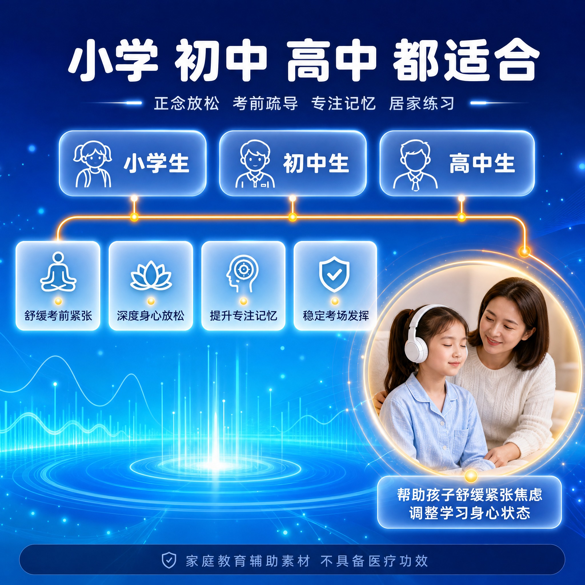 [主图-4] 适配人群与成果代入·辅助种草：让小学初中高中家长… - 图片创意预览
