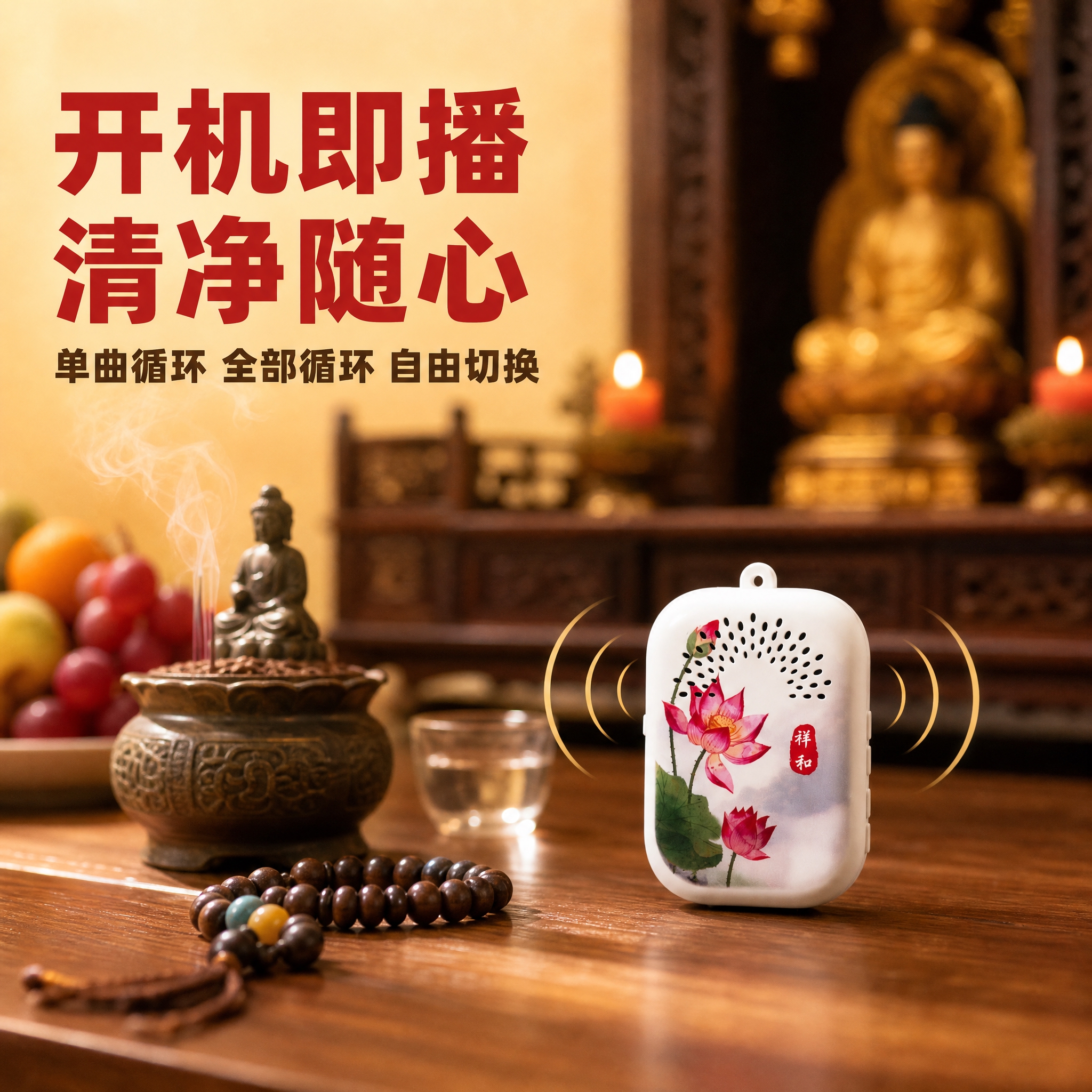 [主图-5] 使用场景图，展示佛堂/家中真实使用状态，产品放在… - 图片创意预览