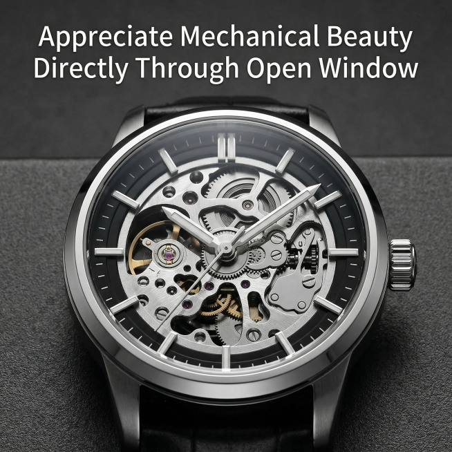 Amazon cross-border e-commerce main image, the second image of the set. A close-up shot of the watch预览效果