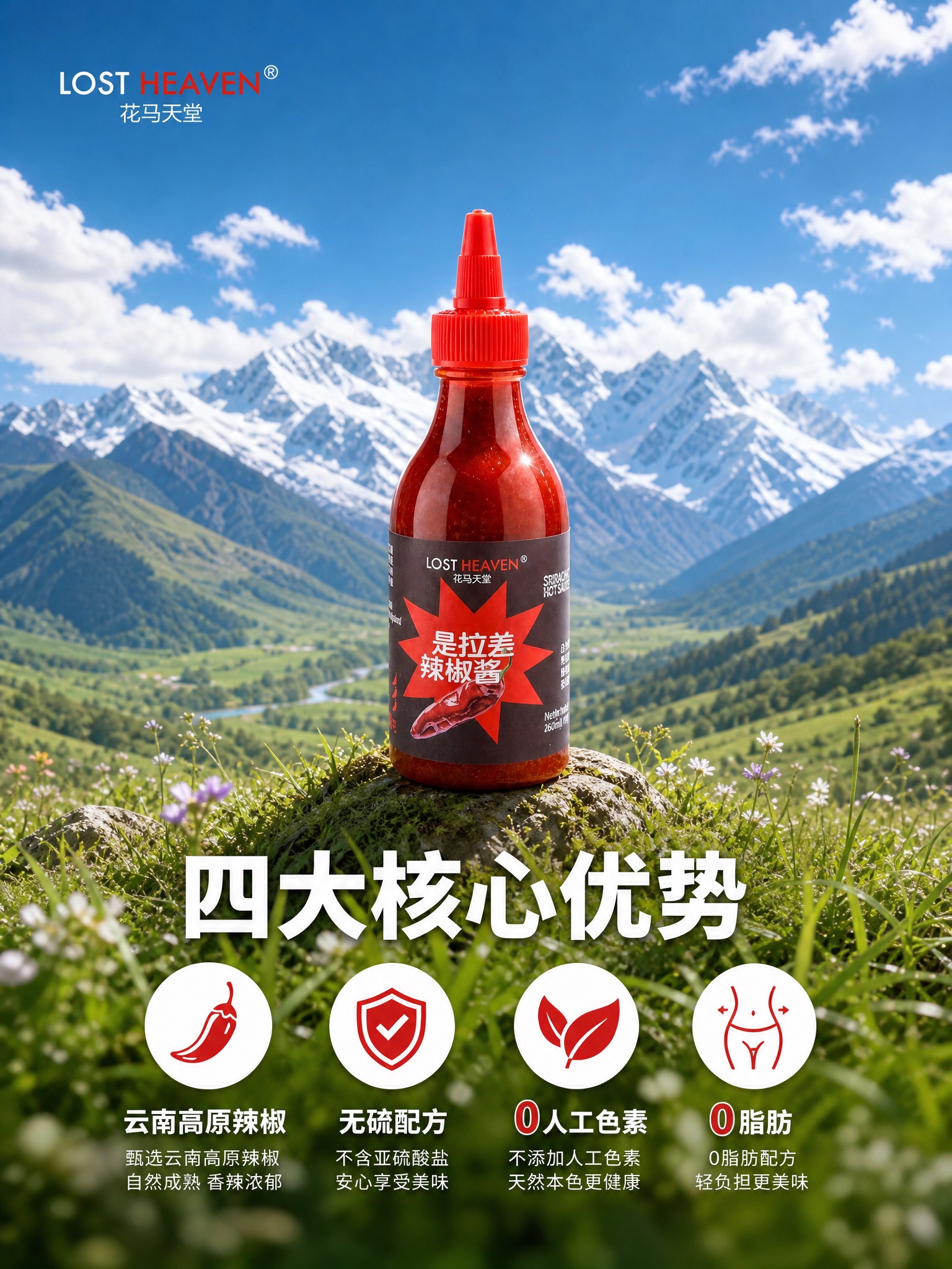 将这张1:1的电商主图改为3:4竖版比例，保持产品瓶身外观、颜… - 图片创意预览