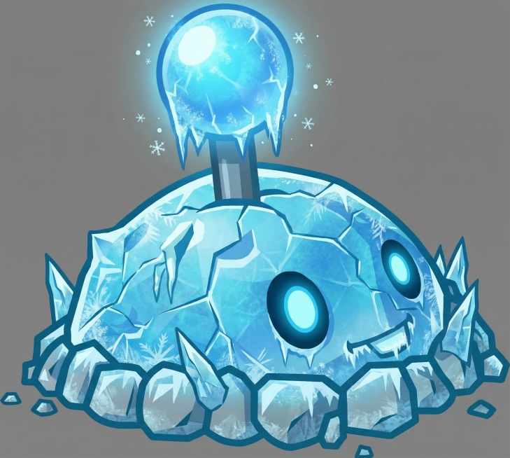 用给出的角色生成不同的进阶形态，分别是恶魔，毒液，机械，冰霜，火焰，雷电这些元素，卡通的风格，纯色灰色背景预览效果