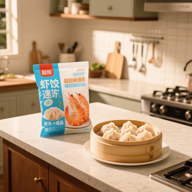 图片提示词（小红书笔记图，建议做 4 宫格）：
第 1 张（主图）：“ins 风美食图，一盘蒸好的虾饺，旁边摆着小碟子装着醋，背景是粉色桌布 + 白色餐盘，色调明亮清新，配手写体文字‘茶楼级虾饺在家炫预览效果