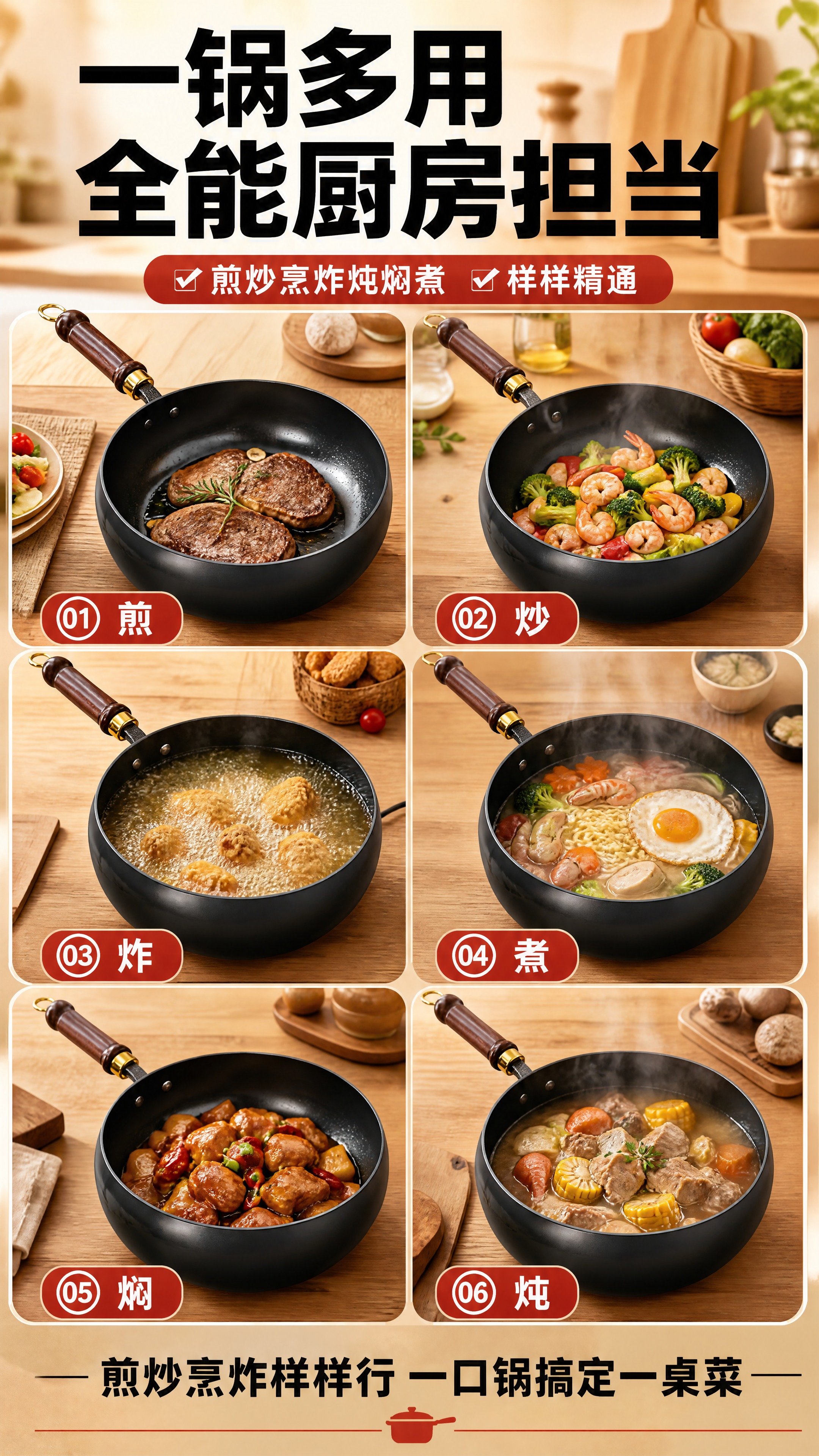 [商品] 使用【图1】【图2】大肚铁锅；保留黑色锅体、鼓肚造型… - 图片创意预览
