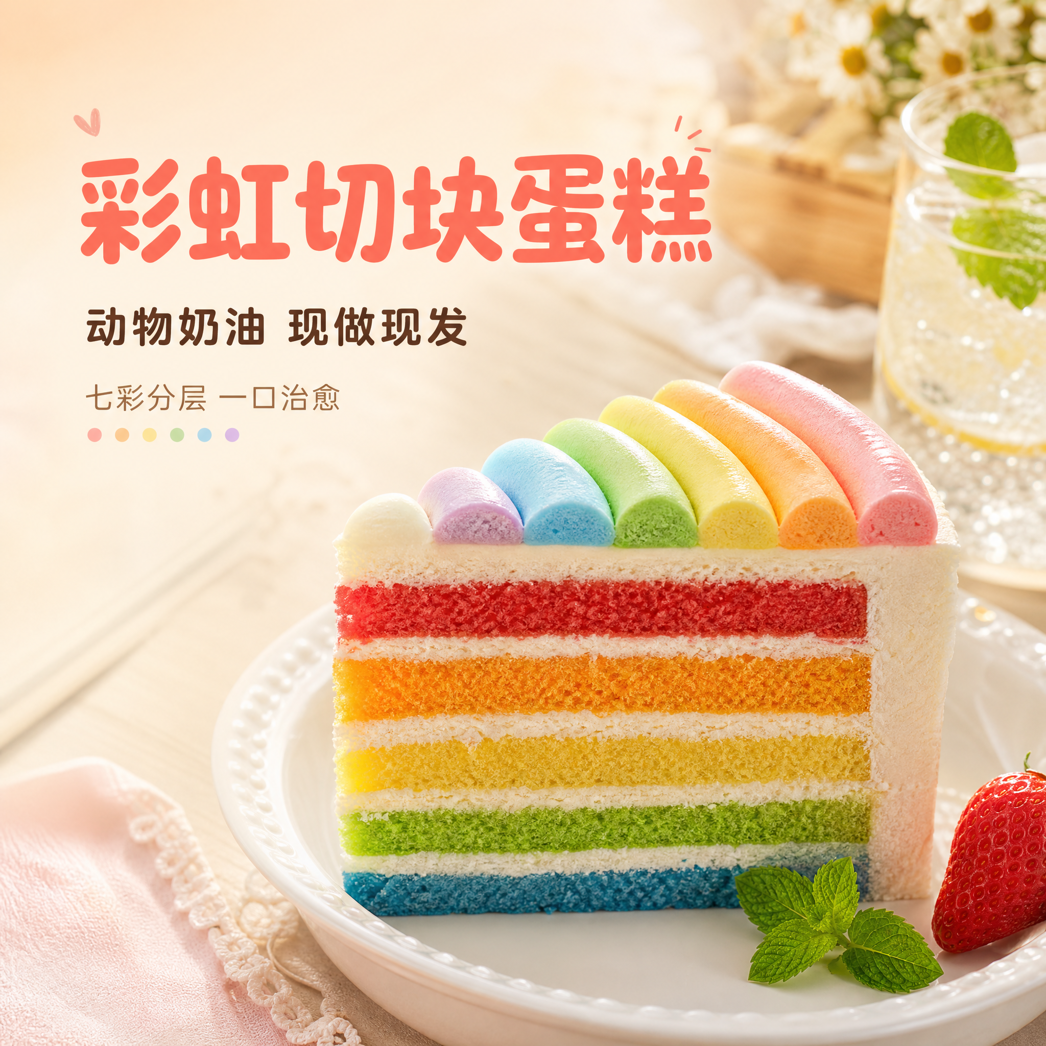 [主图-1] 彩虹蛋糕切块 美团外卖首图 食欲诱惑。 [统一基… - 图片创意预览