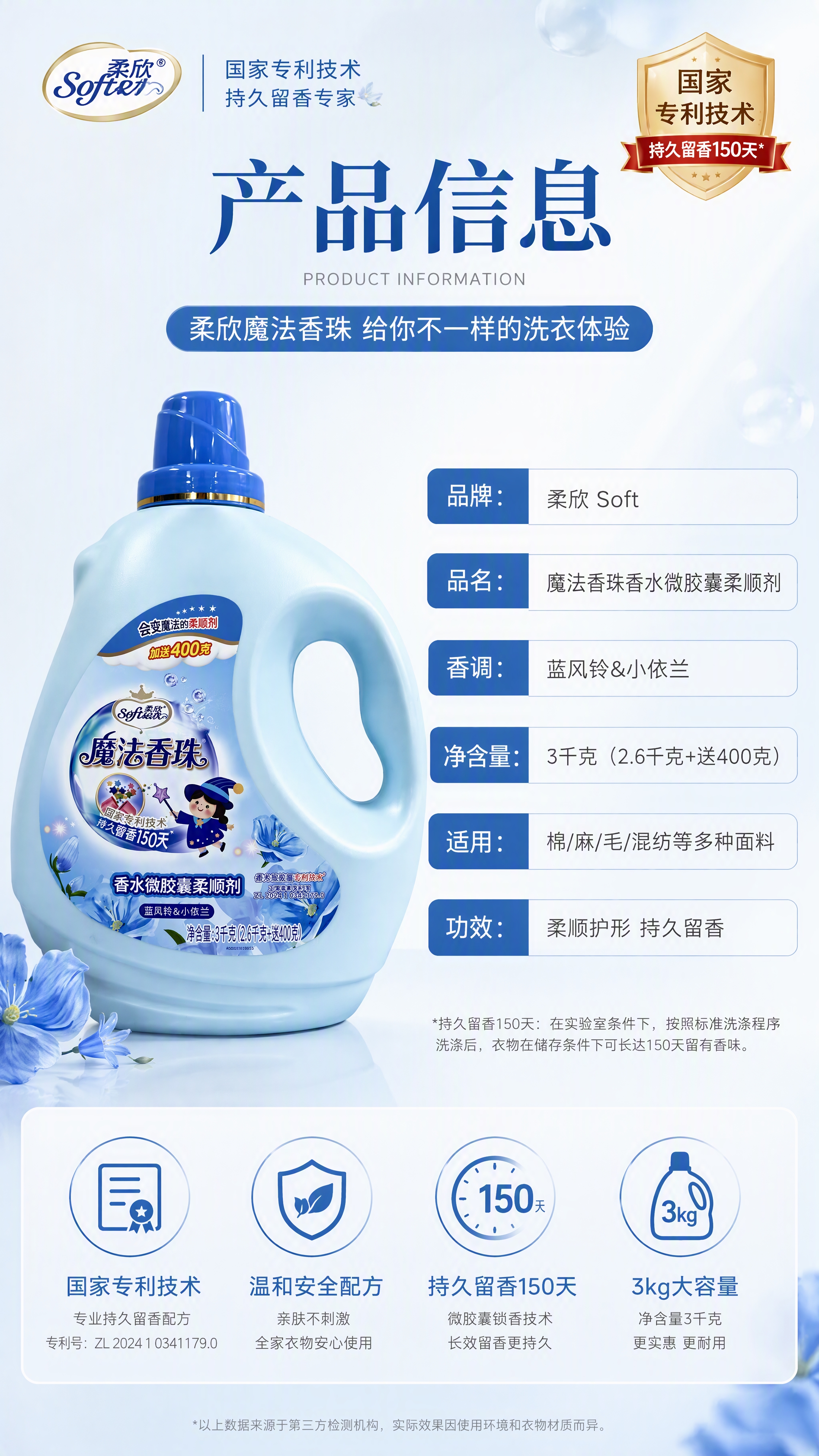 [第8张] 详情页产品信息页-规格参数+品牌信任背书。本张使用… - 图片创意预览